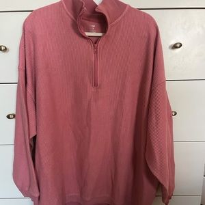 New with tags oversized Aerie quarter zip sweatshirt